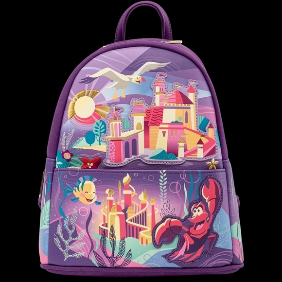 Loungefly Handbags - Loungefly Disney The Little Mermaid Ariel's Castle Backpack